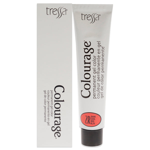 Tressa Colourage Permanent Gel Color - 2R Dark Cool Red by Tressa for Unisex - 2 oz Hair Color