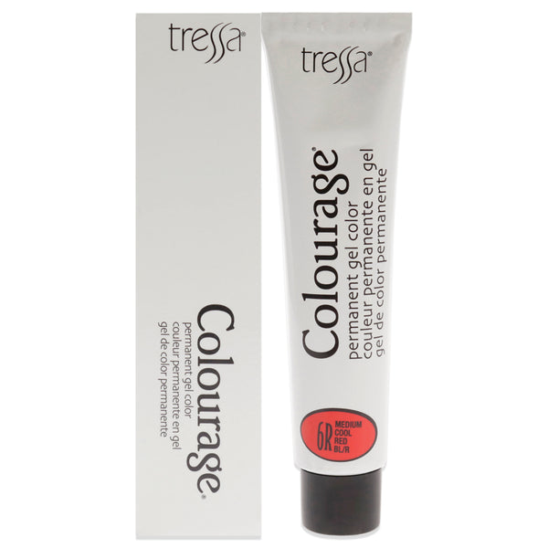 Tressa Colourage Permanent Gel Color - 6R Medium Cool Red by Tressa for Unisex - 2 oz Hair Color