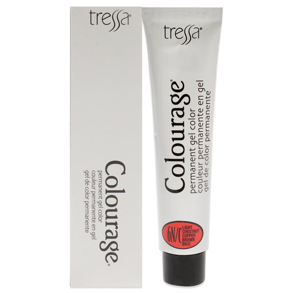 Tressa Colourage Permanent Gel Color - 6NC Light Chestnut Copper Brown by Tressa for Unisex - 2 oz Hair Color