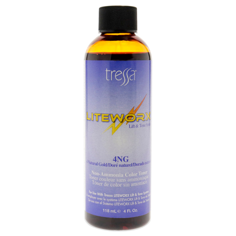 Tressa Liteworx Toner - 4NG Natural Gold by Tressa for Unisex - 4 oz Toner