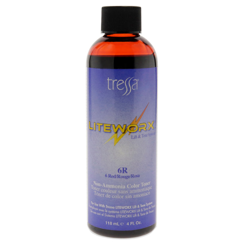 Tressa Liteworx Toner - 6R Red by Tressa for Unisex - 4 oz Toner