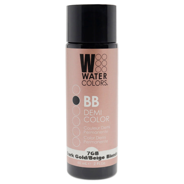 Tressa Watercolors BB Demi-Permanent Hair Color - 7GB Dark Golden Beige Blonde by Tressa for Unisex - 2 oz Hair Color