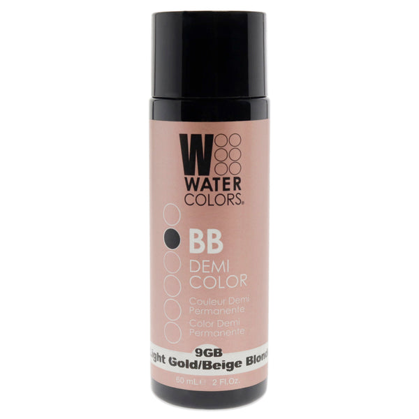 Tressa Watercolors BB Demi-Permanent Hair Color - 9GB Light Golden Beige Blonde by Tressa for Unisex - 2 oz Hair Color