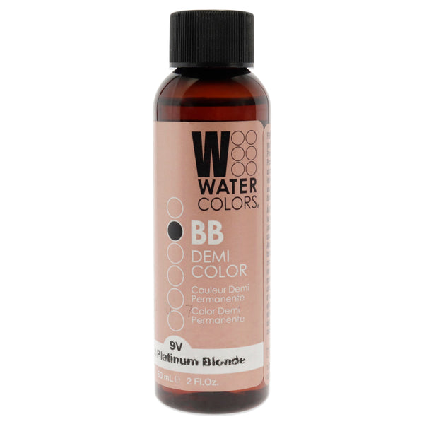 Tressa Watercolors BB Demi-Permanent Hair Color - 9V Light Platinum Blonde by Tressa for Unisex - 2 oz Hair Color