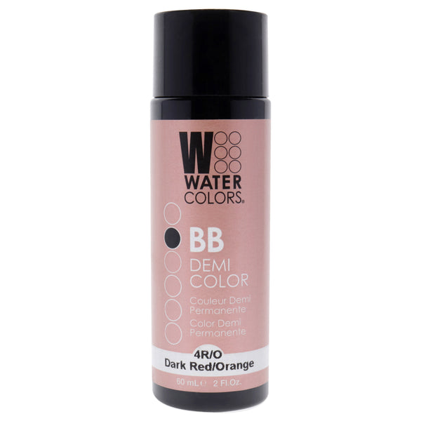 Tressa Watercolors BB Demi-Permanent Hair Color - 4RO Dark Red Orange by Tressa for Unisex - 2 oz Hair Color