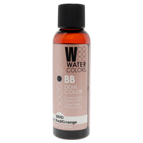 Tressa Watercolors BB Demi-Permanent Hair Color - 6RO Light Red Orange by Tressa for Unisex - 2 oz Hair Color