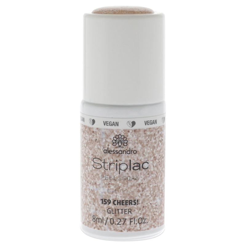 Alessandro Striplac Peel or Soak Glitter - 159 Cheers by Alessandro for Women - 0.27 oz Nail Polish