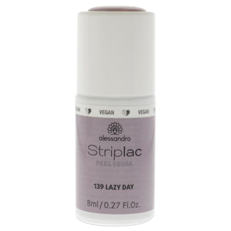 Alessandro Striplac Peel or Soak - 139 Lazy Day by Alessandro for Women - 0.27 oz Nail Polish