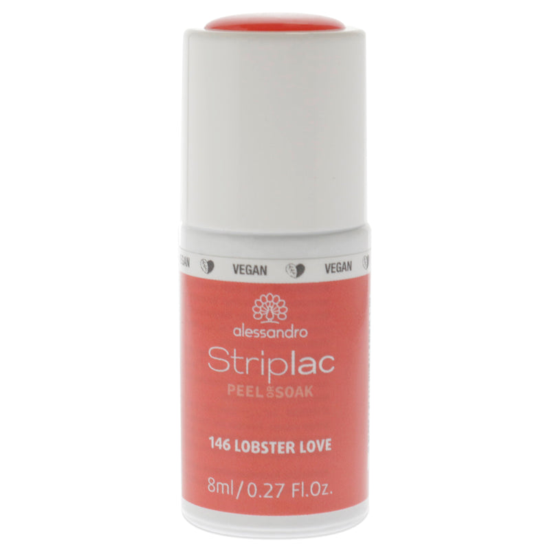 Alessandro Striplac Peel or Soak - 146 Lobster Love by Alessandro for Women 0.27 oz Nail Polish