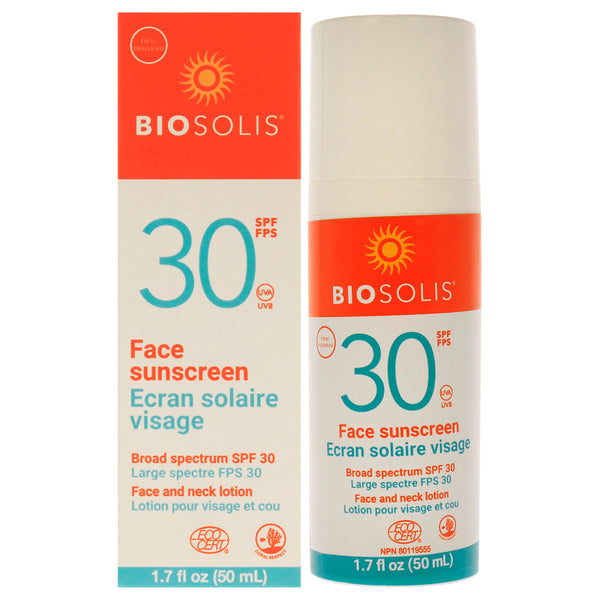 Biosolis Face Sunscreen and Neck Lotion SPF 30 by Biosolis for Unisex - 1.7 oz Sunscreen