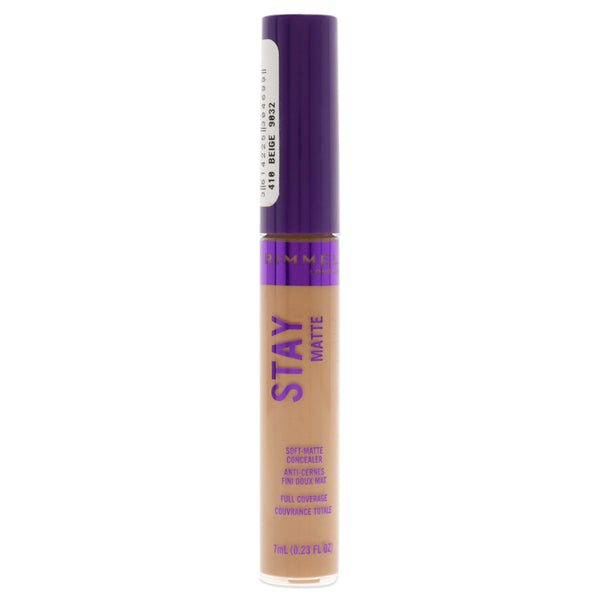 Rimmel London Stay Matte Concealer - 410 Beige by Rimmel London for Women - 0.23 oz Concealer