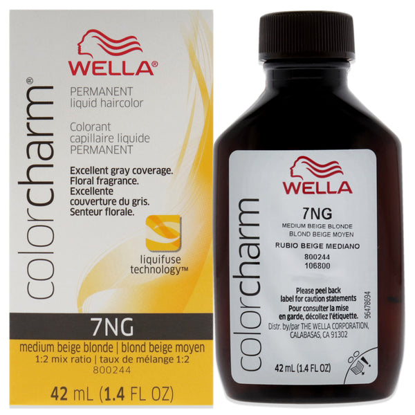 Wella Color Charm Permanent Liquid Hair Color - 7NG Medium Beige Blande by Wella for Unisex - 1.42 oz Hair Color