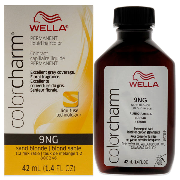 Wella Color Charm Permanent Liquid Hair Color - 9NG Sand Blonde by Wella for Unisex - 1.42 oz Hair Color