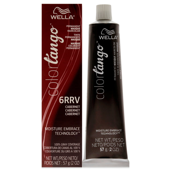 Wella Color Tango Permanent Hair Color - 6RRV Cabernet by Wella for Unisex - 2 oz Hair Color