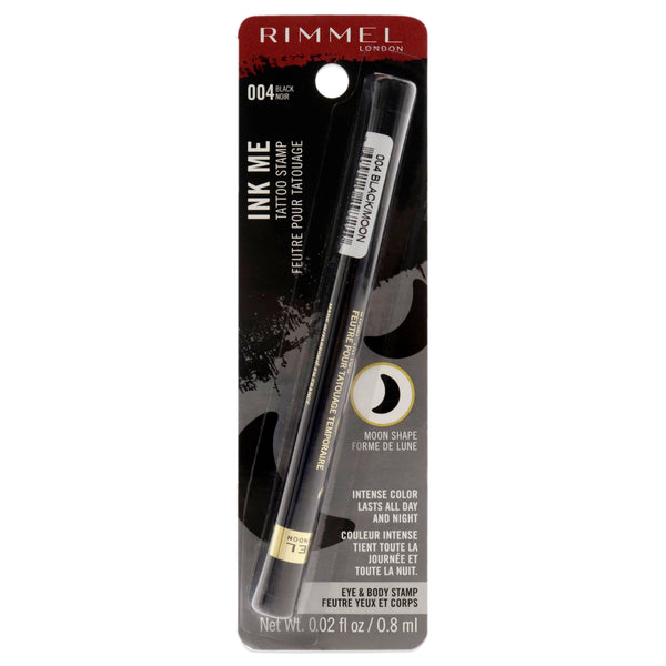 Rimmel London Ink Me Tatto Stamp Eyes and Body - 004 Black Moon Shape by Rimmel London for Women - 0.02 oz Eyeliner