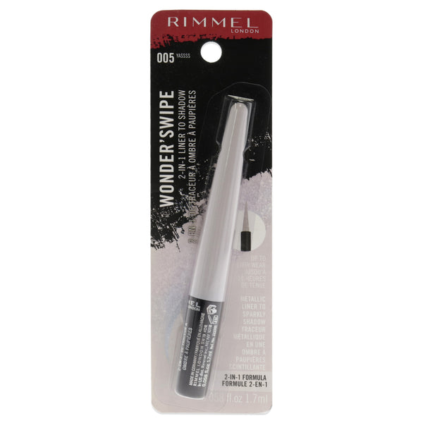 Rimmel London Wonder Swipe 2-in-1 Liner to Shadow - 005 Yasss by Rimmel London for Women - 0.058 oz Eyeliner