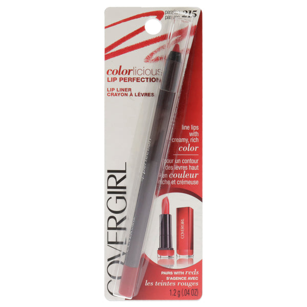 Covergirl Colorlicious Lip Perfection - Passion by CoverGirl for Women - 0.04 oz Lip Liner