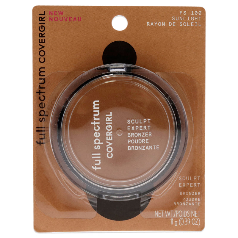 Covergirl Sculpt Expert Bronzer - 100 Sunlight by CoverGirl for Women - 0.39 oz Bronzer