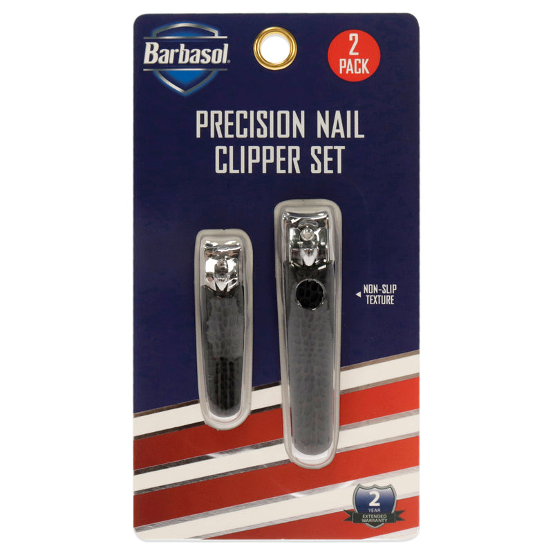 Barbasol Precision Nail Clipper Kit by Barbasol for Men - 2 Pc Nail Clipper, Toe Clipper