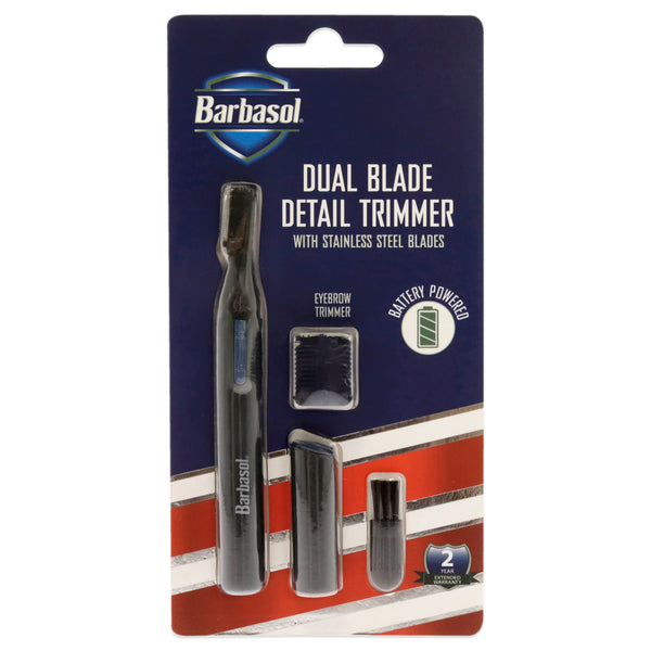 Barbasol Dual Blade Detail Trimmer by Barbasol for Men - 1 Pc Trimmer Precision Trimmer, Fine Detail Trimmer, Angled Head