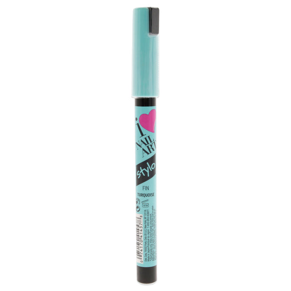 Sally Hansen I Heart Nail Art Pen Fine - 450 Turquoise by Sally Hansen for Women - 0.04 oz Nail Pen