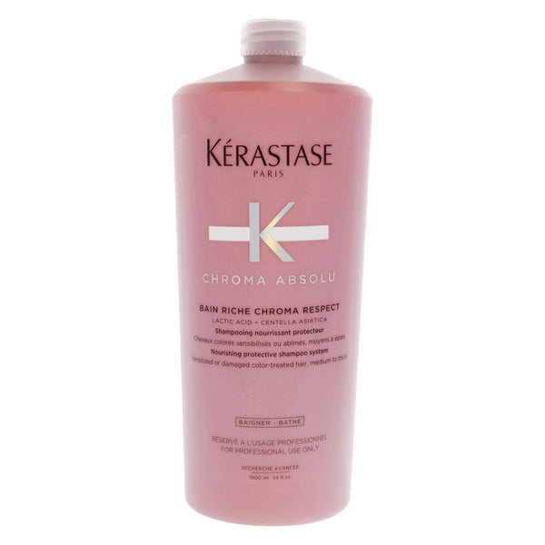 Kerastase Chroma Absolu Bain Riche Respect Shampoo by Kerastase for Unisex - 34 oz Shampoo