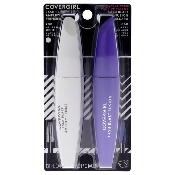 Covergirl Lash Blast Fusion Mascara - 860 Very Black by CoverGirl for Women - 2 Pc 0.44oz Mascara, 0.44oz Primer