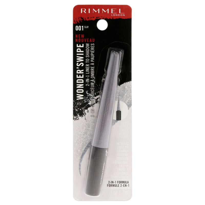 Rimmel London Wonder Swipe 2-in-1 Liner to Shadow - 001 Slay by Rimmel London for Women - 0.058 oz Eyeliner