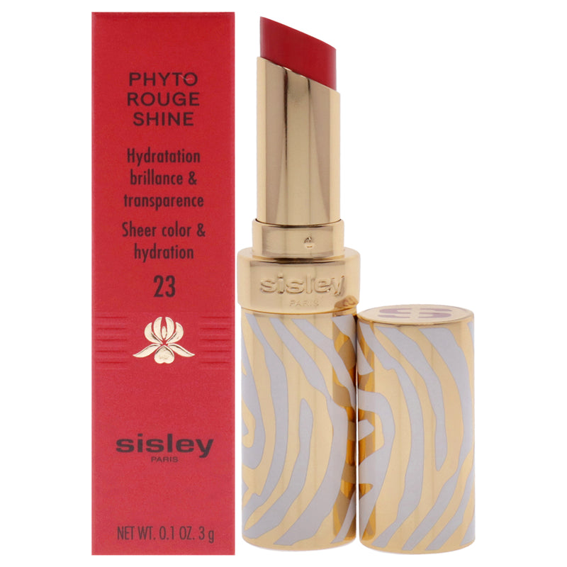 Sisley Phyto-Rouge Shine Lipstick - 23 Sheer Flamingo by Sisley for Women - 0.1 oz Lipstick