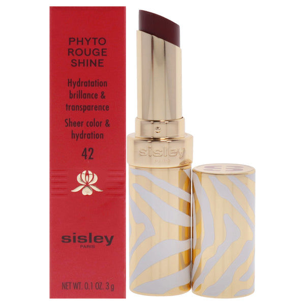 Sisley Phyto-Rouge Shine Lipstick - 42 Sheer Cranberry by Sisley for Women - 0.1 oz Lipstick