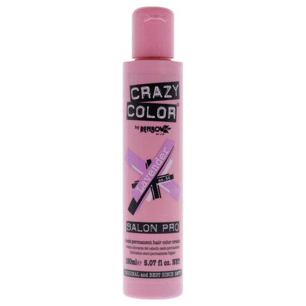 Crazy Color Crazy Color Salon Pro Semi Permanent Hair Color - 54 Lavender by Crazy Color for Women - 5.07 oz Hair Color