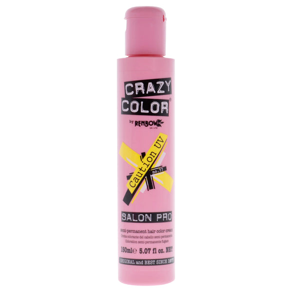 Crazy Color Crazy Color Salon Pro Semi Permanent Hair Color - 77 Caution by Crazy Color for Women - 5.07 oz Hair Color