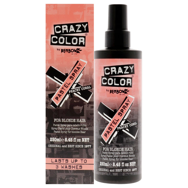 Crazy Color Pastel Spray - Peachy Coral by Crazy Color for Women - 8.45 oz Hair Spray