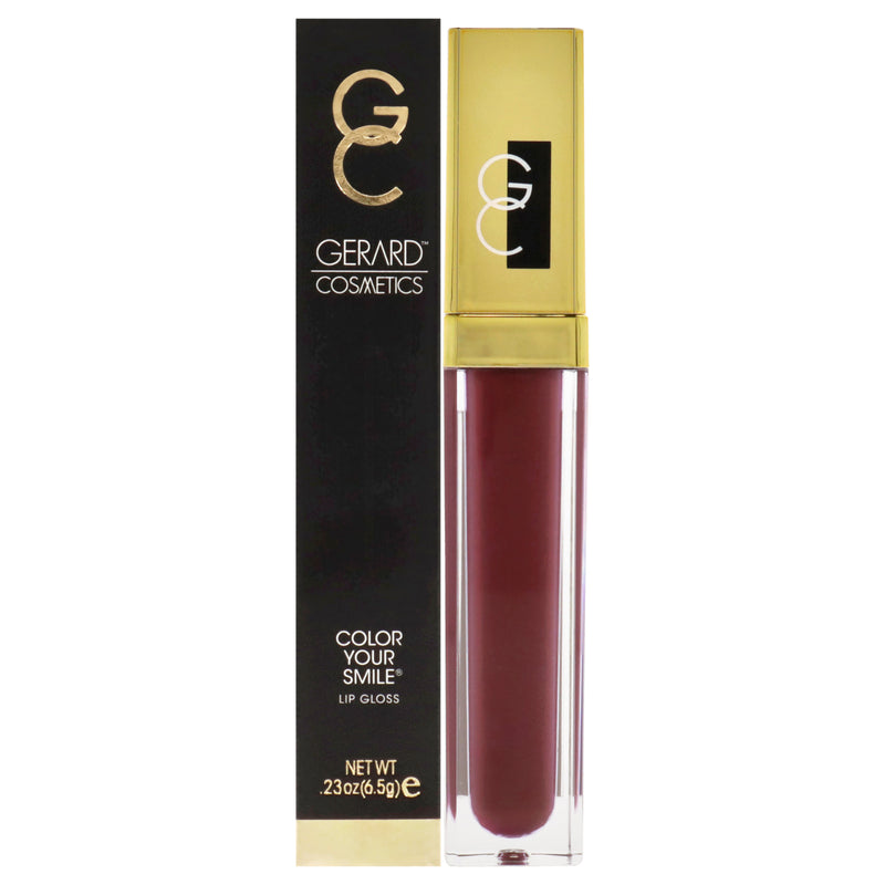 Gerard Cosmetic Color your Smile Lighted Lip Gloss - Plum Crazy by Gerard Cosmetic for Women - 0.23 oz Lip Gloss