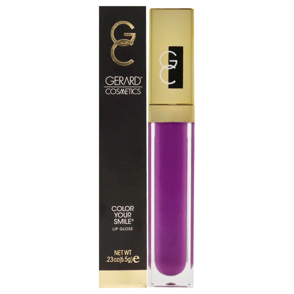 Gerard Cosmetic Color your Smile Lighted Lip Gloss - Wild Orchid by Gerard Cosmetic for Women - 0.23 oz Lip Gloss