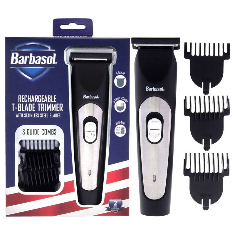 Barbasol T-blade Trimmer by Barbasol for Men - 4 Pc Trimmer Tblade, 3 Guides