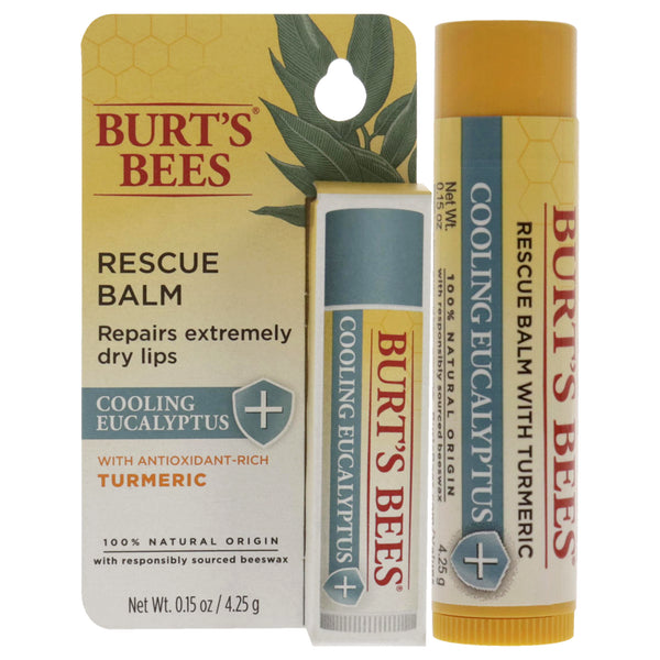 Burt's Bees Cooling Eucalyptus Rescue Balm by Burts Bees for Unisex - 0.15 oz Lip Balm