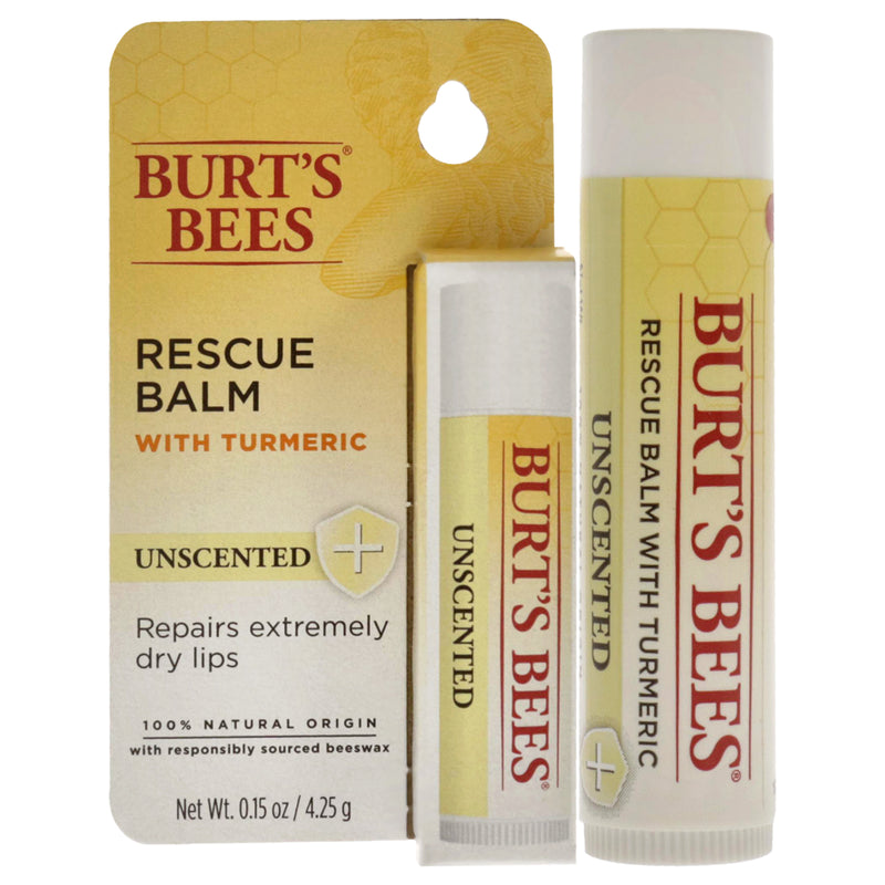 Burt's Bees Unscented Rescue Balm by Burts Bees for Unisex - 0.15 oz Lip Balm