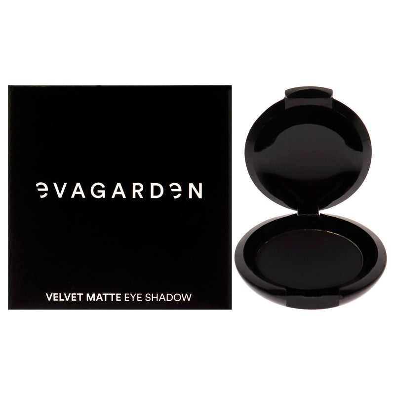 Evagarden Velvet Matte Eyeshadow - 128 Black by Evagarden for Women - 0.08 oz Eye Shadow