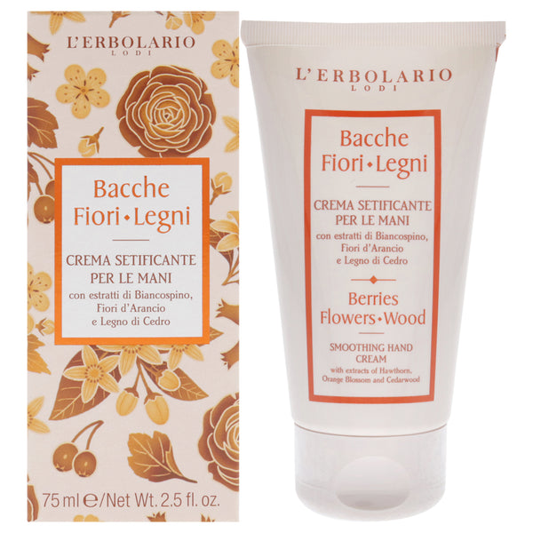 LErbolario Berries Flowers Wood Smoothing Hand Cream by LErbolario for Unisex - 2.5 oz Cream