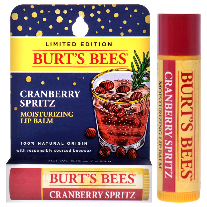 Burt's Bees Moisturizing Lip Balm Limited Edition - Cramberry Spritz by Burts Bees for Unisex - 0.15 oz Lip Balm