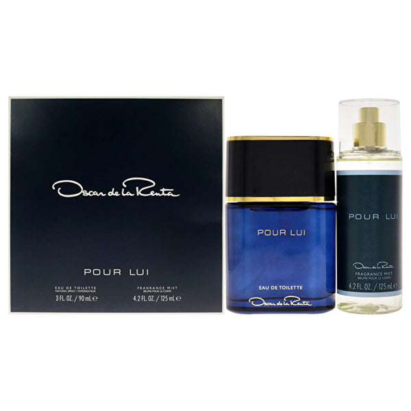 Oscar De La Renta Oscar Pour Lui For Men - 2 Pc Gift Set Eau De Toilette Spray 125ml/4.2oz Fragrance Mist 90ml/3oz