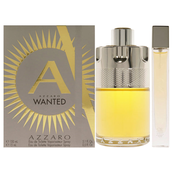 Azzaro Azzaro Wanted by Azzaro for Men - 2 Pc Gift Set 5.1oz EDT Spray, 0.5oz EDT Spray