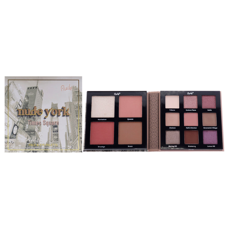 Rude Cosmetics Nude York Face and Eye Palette by Rude Cosmetics for Women - 0.89 oz Makeup