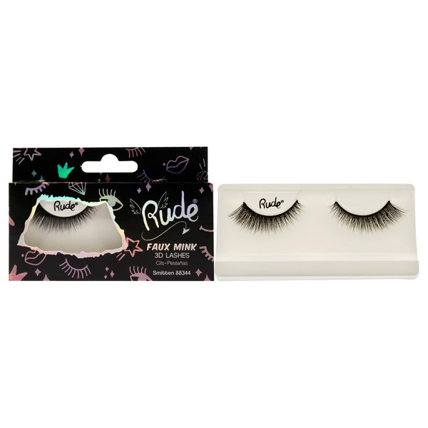 Rude Cosmetics Essential Faux Mink 3D Lashes - Smitten by Rude Cosmetics for Women - 1 Pc Pair