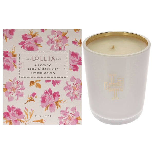 Lollia Breathe Perfumed Luminary Candle by Lollia Unisex - 11 oz Candle