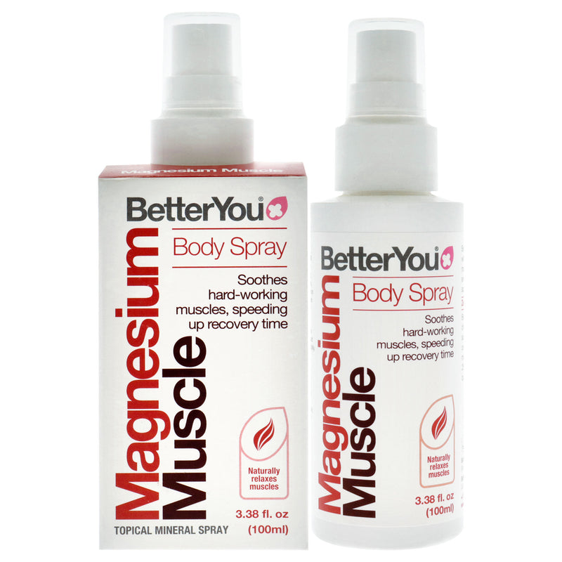 BetterYou Magnesium Muscle Body Spray by BetterYou for Unisex - 3.38 oz Body Spray