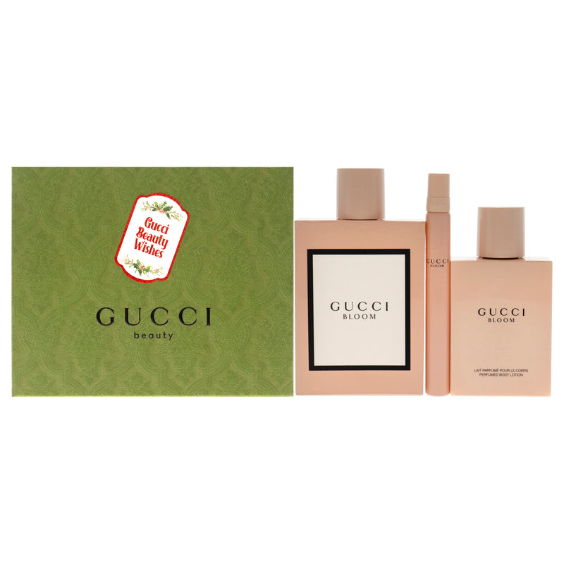 Gucci Gucci Bloom by Gucci for Women - 3 Pc Gift Set 3.3oz EDP Spray, 3.3oz Perfumed Body Lotion, 0.33oz EDP Spray