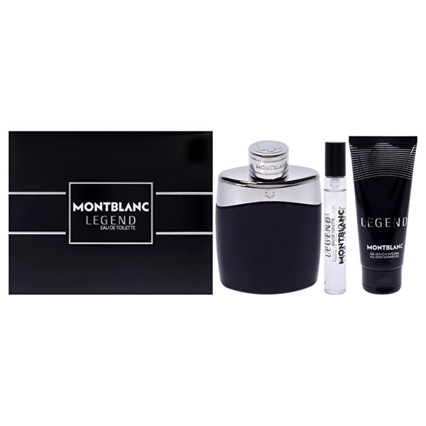 Mont Blanc Mont Blanc Legend For Men - 3 Pc Gift Set Eau De Toilette Spray 7.5ml/0.25oz Eau De Toilette Spray All-over Shower Gel 100ml/3.3oz