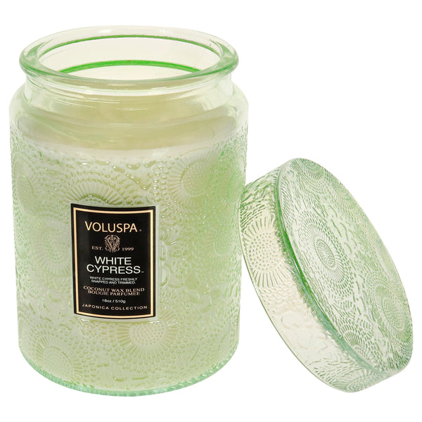 Voluspa White Cypress - Large by Voluspa for Unisex - 18 oz Candle